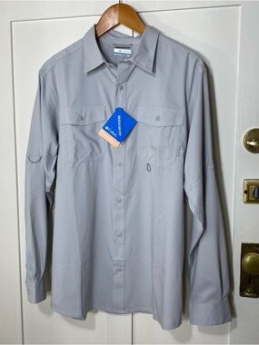 Columbia Sportswear Omni Wick Omni Shade Cool Grey Long Sleeve Top NWT M